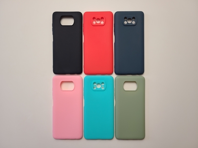 Цветной силиконовый чехол для Xiaomi Poco X3 — фото 1 Цветной силиконовый чехол для Xiaomi Poco X3 — фото 1