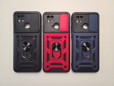Ударопрочный чехол CamShield Ring для Xiaomi Redmi 10C, Poco C40 — фото 1 Ударопрочный чехол CamShield Ring для Xiaomi Redmi 10C, Poco C40 — фото 1