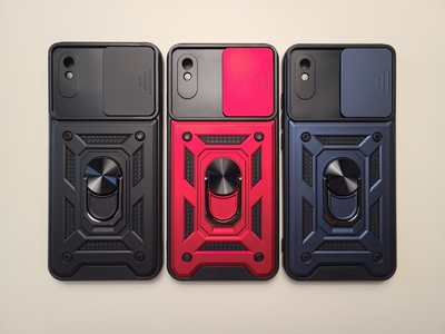 Ударопрочный чехол CamShield Ring для Xiaomi Redmi 9A — фото 1 Ударопрочный чехол CamShield Ring для Xiaomi Redmi 9A — фото 1