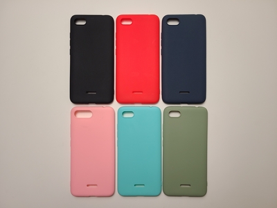 Цветной силиконовый чехол для Xiaomi Redmi 6A — фото 1 Цветной силиконовый чехол для Xiaomi Redmi 6A — фото 1
