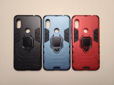 Противоударный чехол Transformer Ring для Xiaomi Redmi Note 6 Pro